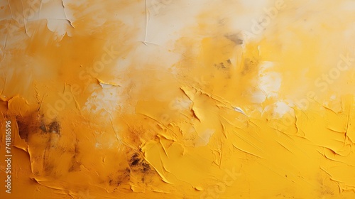 Yellow Painting Texture wall Abstract background Highly Detailed