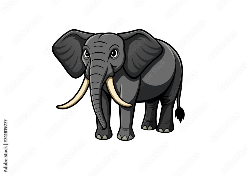 Fototapeta premium Elephant isolated
