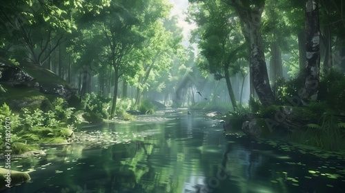 Palm trees sway in the warm breeze, casting dappled shadows upon the glistening shore,