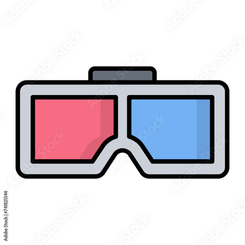 3d Glasses Icon