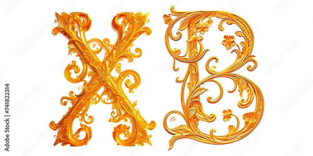 XB Is Russian Orthodox Easter Symbol Made From Vintage Golden Curls On xb-is-russian-orthodox-easter-symbol-made-from-vintage-golden-curls-on