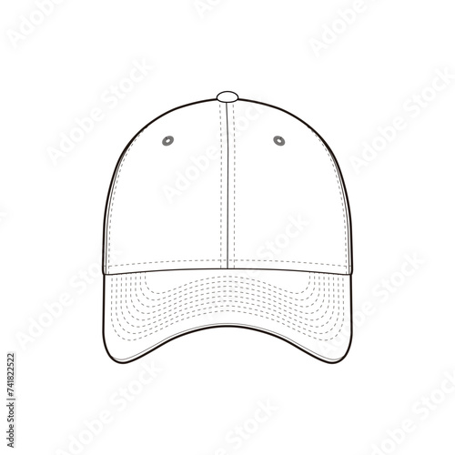 39Thirty Fitted Cap Precision Vector Design Illustration