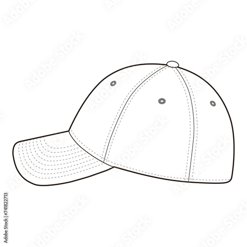 39Thirty Fitted Cap Precision Vector Design Illustration