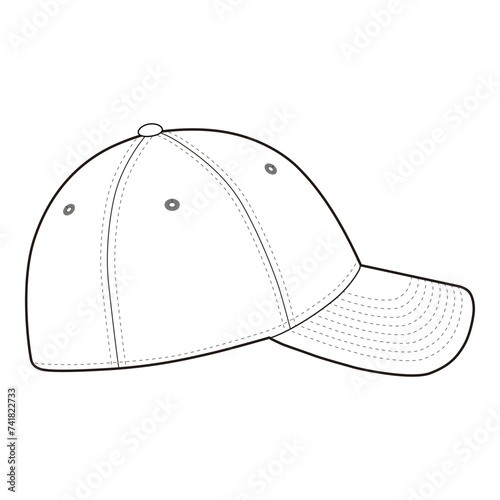 39Thirty Fitted Cap Precision Vector Design Illustration