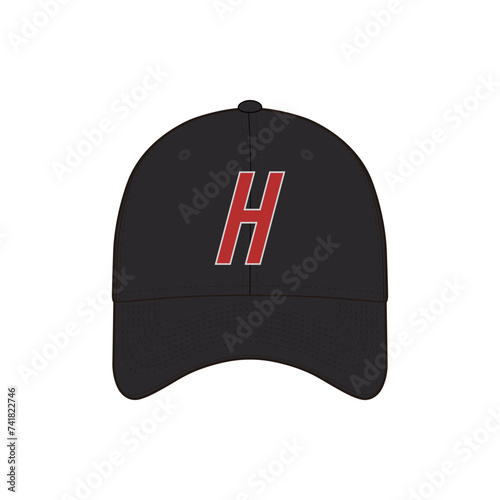 39Thirty Fitted Cap Precision Vector Design Illustration