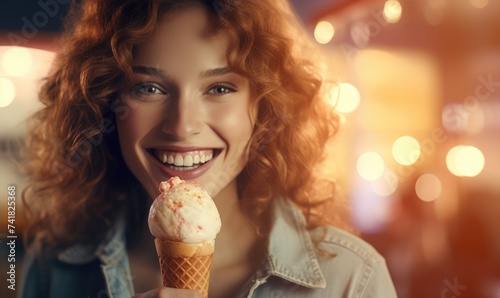 A happy, smiling, comical a...