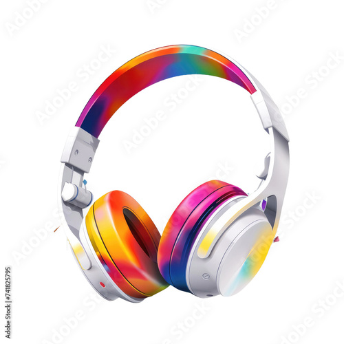 headphones music colorful Bluetooth png transparent background PNG