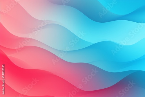 Coral Pink to Aqua Blue abstract fluid gradient design, curved wave in motion background for banner, wallpaper, poster, template, flier and cover