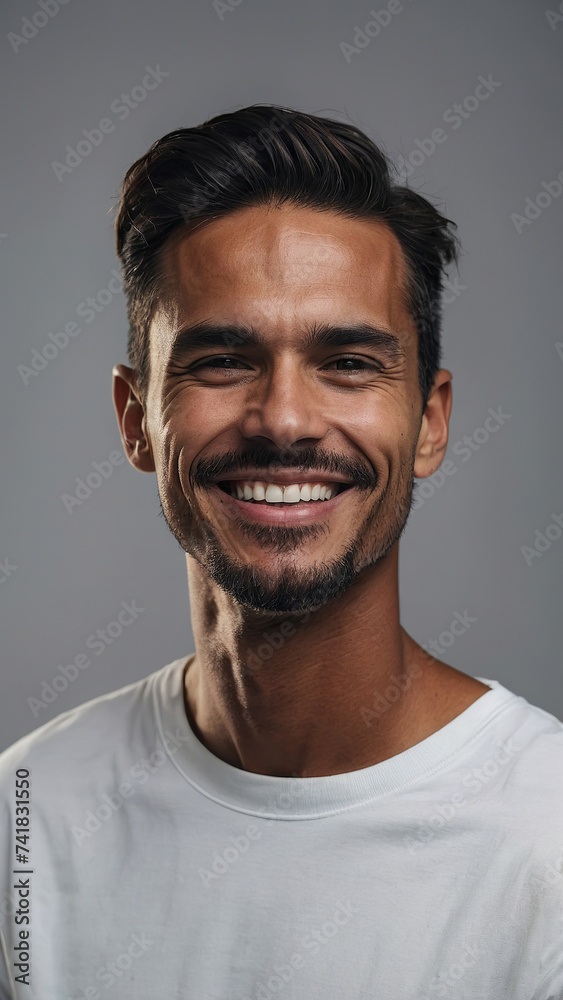 closeup portrait of a happy young man laughing closeup portrait of a happy young man laughing