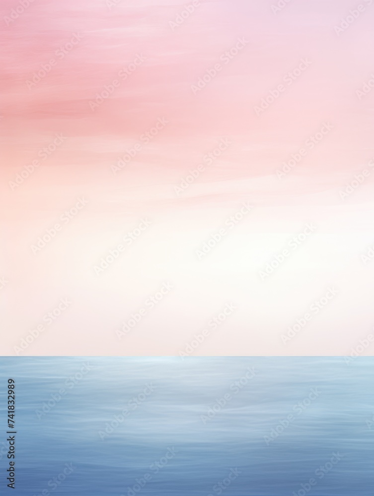 Pink Sky Reflecting on Large Body of Water