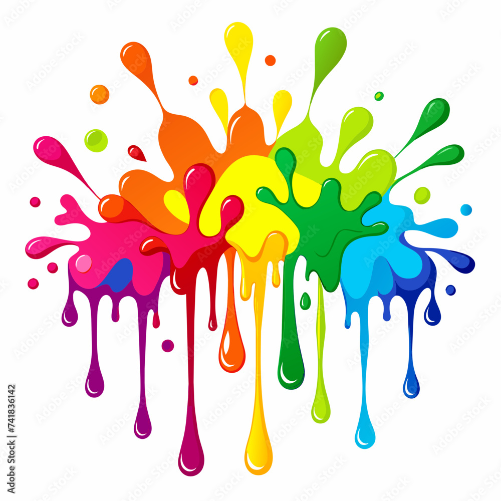 colorful paint 