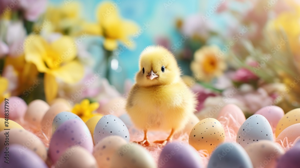 A bright and cheerful Easter background A bright and cheerful Easter background