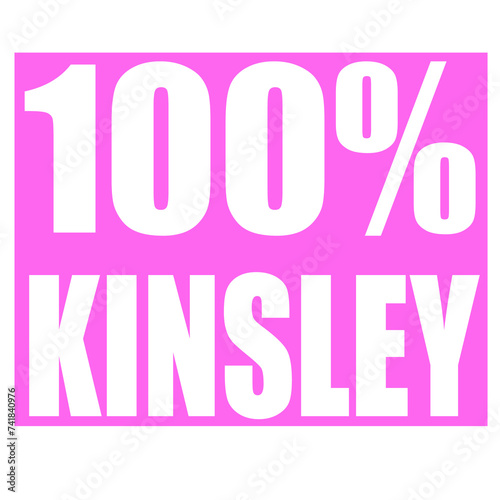 Kinsley name 100 percent png