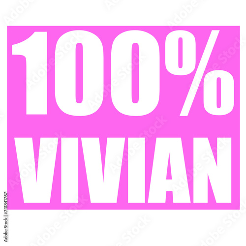 Vivian name 100 percent png