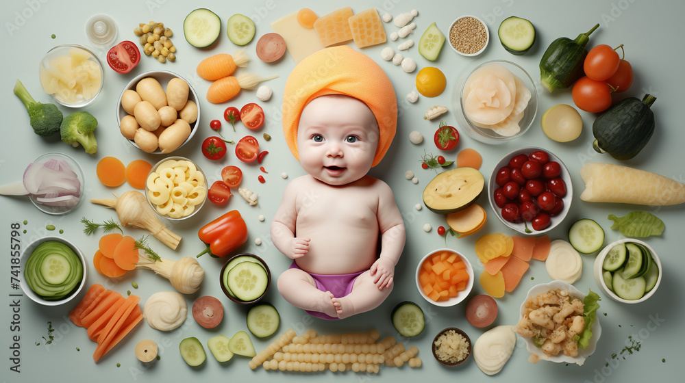 vegetables on a plate with baby vegetables on a plate with baby
