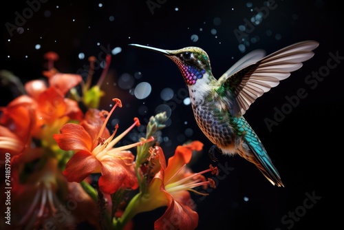 Life of a hummingbird captured through high quality image. © SaroStock