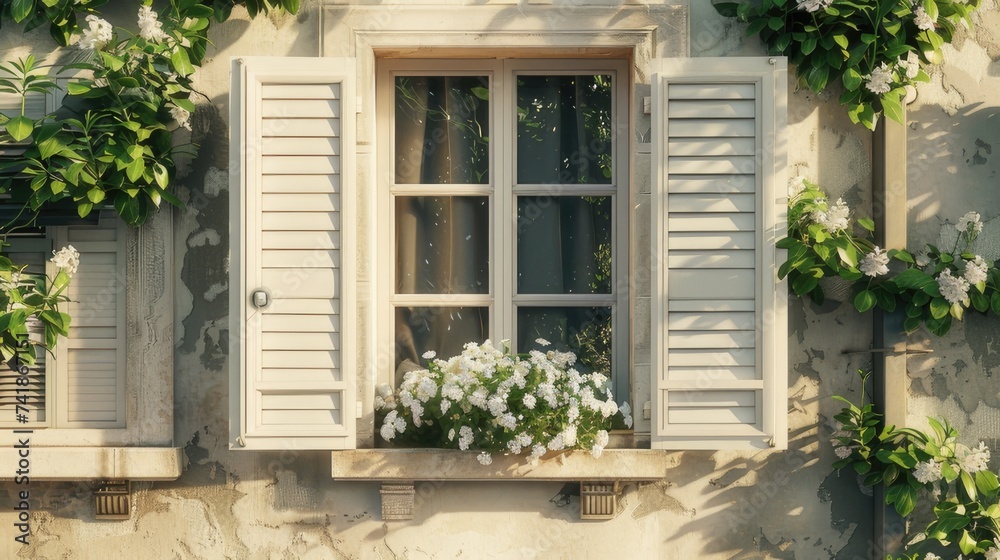 Surround windows and shutters with flowers or other props that create a sense of place and atmosphere. Props that complement the vintage aesthetic. Surround windows and shutters with flowers or other props that create a sense of place and atmosphere. Props that complement the vintage aesthetic.