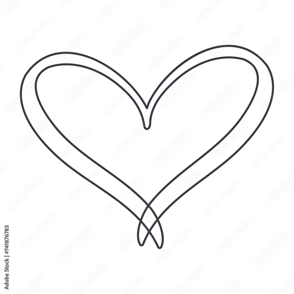 Abstract heart shape icon Vector Abstract heart shape icon Vector