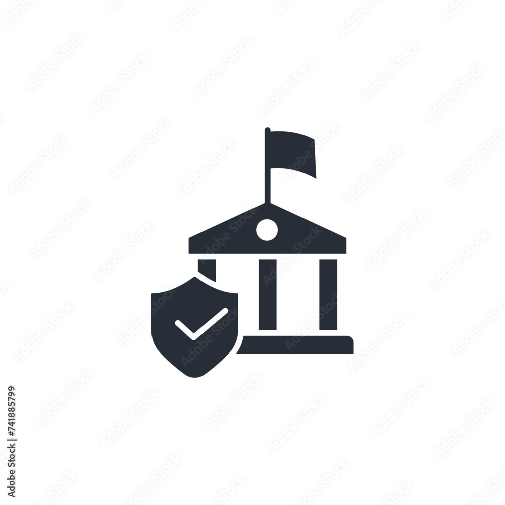 Consulate icon. vector.Editable stroke.linear style sign for use web design,logo.Symbol illustration. Consulate icon. vector.Editable stroke.linear style sign for use web design,logo.Symbol illustration.