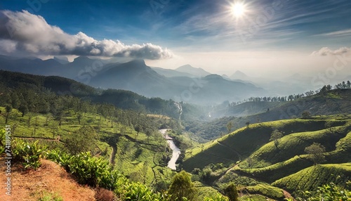 munnar landscape view of south india kerala