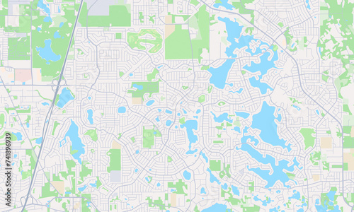 Deltona Florida Map, Detailed Map of Deltona Florida photo