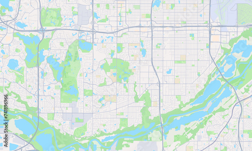 Bloomington Minnesota Map  Detailed Map of Bloomington Minnesota