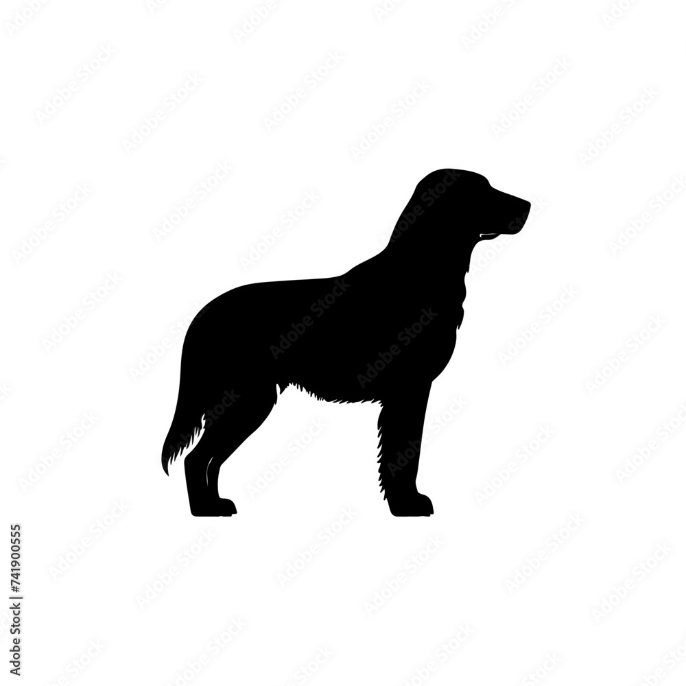 Labrador Retriever side view silhouette
