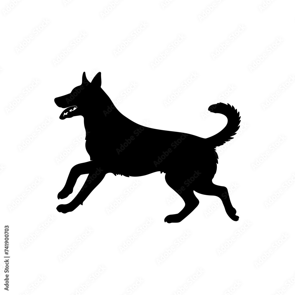 German Shepherd silhouette