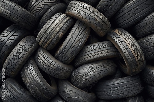 group of tires used for pulling photo