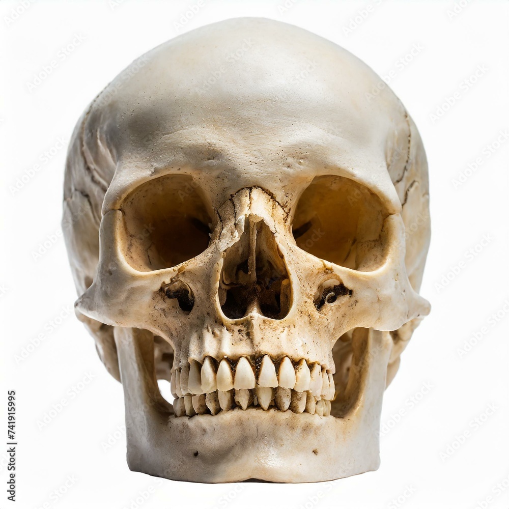 human skull isolated on white human skull isolated on white