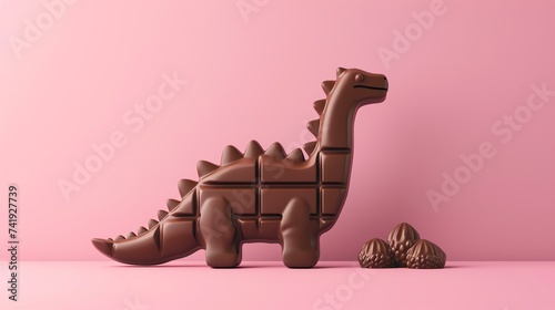 A delectable and unbelievably realistic dinosaur-shaped chocolate bar, perfectly crafted to satisfy any sweet tooth. With intricate details and a rich, indulgent taste, this tantalizing trea