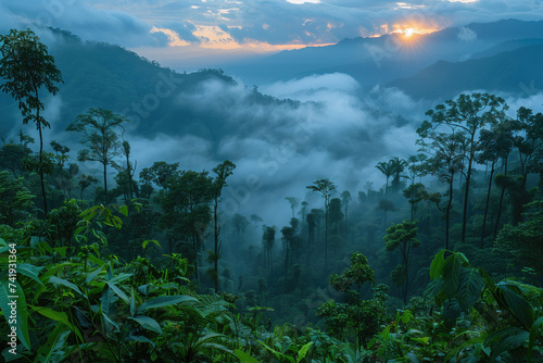 landscape, tropical montane cloud forest © Evgeny