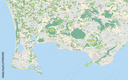 city map of Pozzuoli, Italy