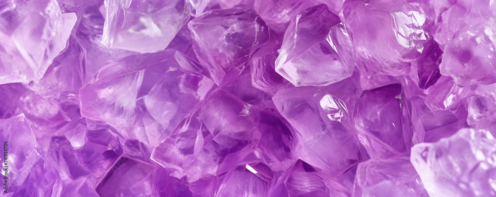 Purple pink crystals, closeup macro detail - abstract crystalline background. Generative AI Purple pink crystals, closeup macro detail - abstract crystalline background. Generative AI