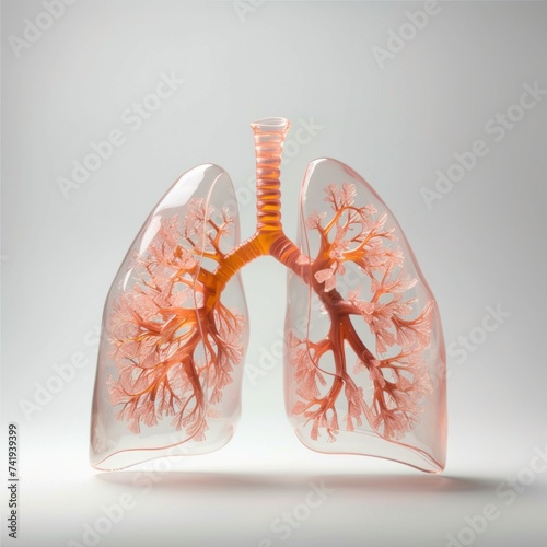Wallpaper Mural Model of a human lungs in the form of a transperant plastic healthy breathing concept  Torontodigital.ca
