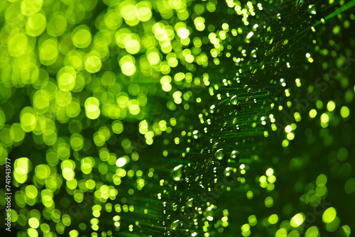 green blur background