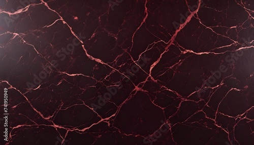Black marble tile with red veins pattern texture