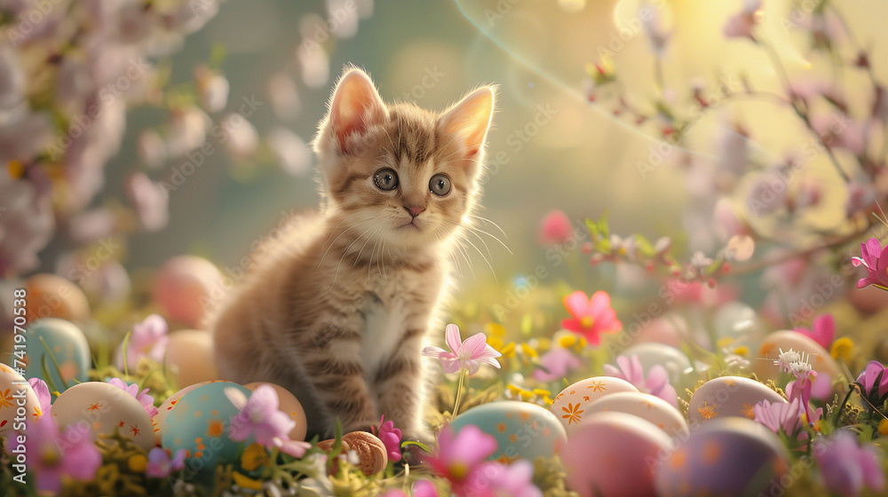 cute cat on the grass cute cat on the grass