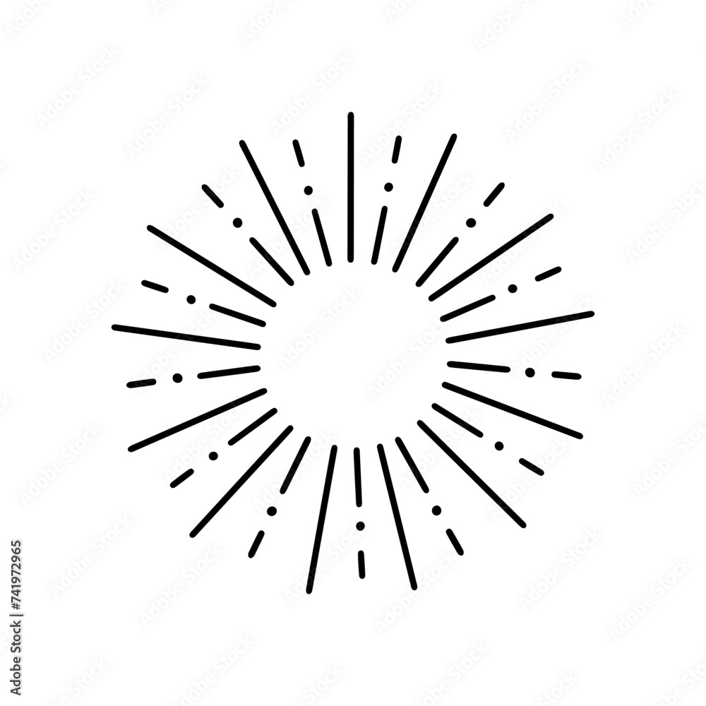 Fireworks, star burst doodle. Festive fireckrackers, sunburst explosion, Sparkles in sketch style. Hand drawn vector illustration isolated on white background Fireworks, star burst doodle. Festive fireckrackers, sunburst explosion, Sparkles in sketch style. Hand drawn vector illustration isolated on white background