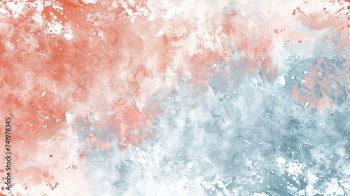 Spring abstract background soft pastel peach, coral, and sky blue blend in a calming composition