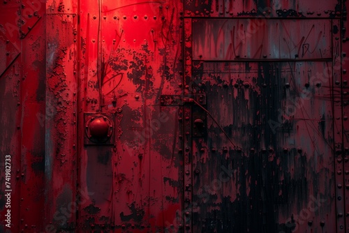 old red grunge wall background