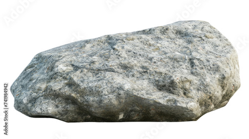 Big rock isolated on transparent background
