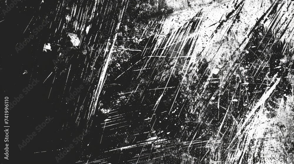 Old Rough Dirty Black Scratch Dust Grunge Black Distressed Noise Grain Overlay Texture Background - generative ai Old Rough Dirty Black Scratch Dust Grunge Black Distressed Noise Grain Overlay Texture Background - generative ai