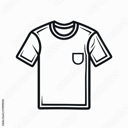 T-shirt in cartoon, doodle style. Image for t-shirt, web, mobile apps and ui. Isolated 2d vector illustration in logo, icon, sketch style, Eps 10. AI Generative