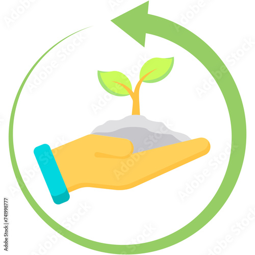 Sustainable Agriculture Illustration