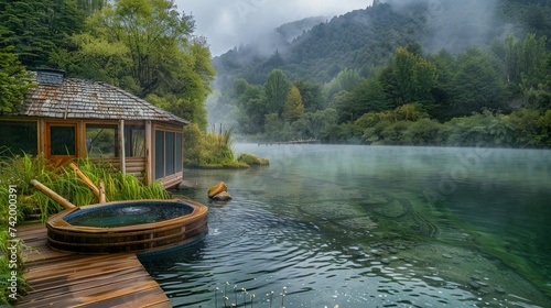 Hot springs located in Chile © Orxan