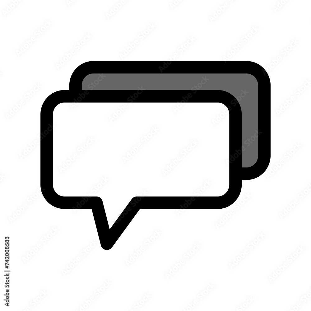 Fototapeta premium Bubble Speech icon PNG