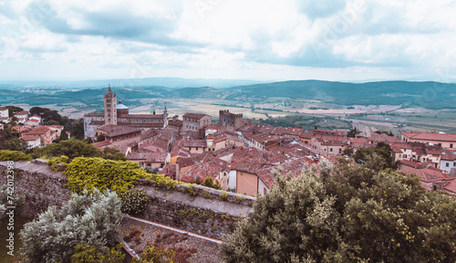 View at Massa Marittima in Tuscany - Italy