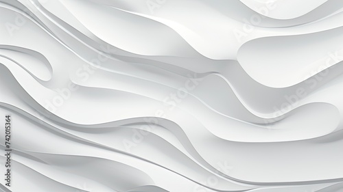 White Paper Texture background. Crumpled white paper abstract shape background with space paper for text - generative ai