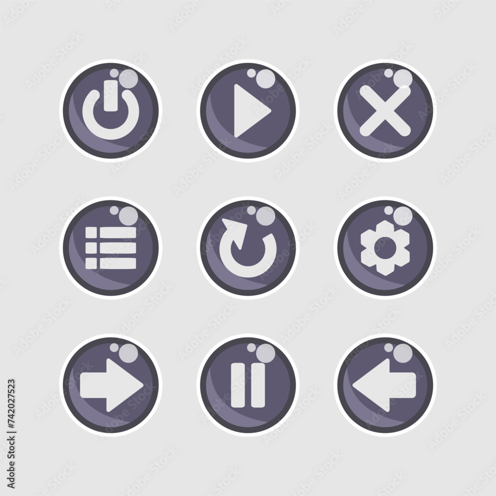 Game button elements Game button elements